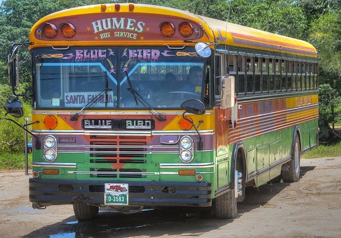 Voyage à l'intérieur du Bélize en Bus